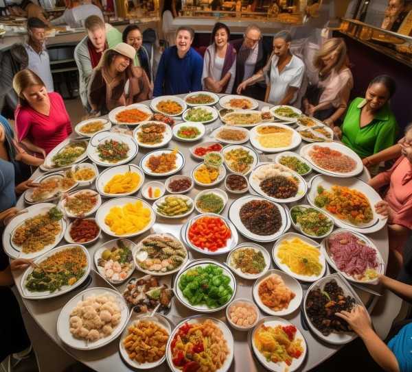 四海一家自助餐，超值体验，共享美味盛宴