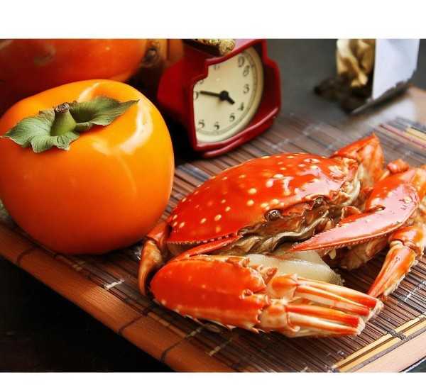 柿子与螃蟹完美搭配指南，最佳食用时间与健康美味同行